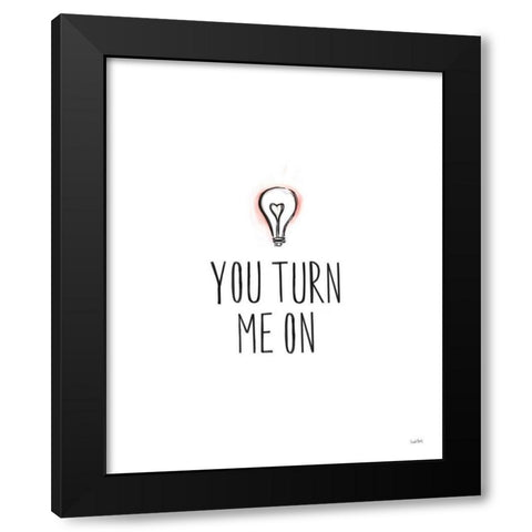 Valentines VII Black Modern Wood Framed Art Print with Double Matting by York, Leah