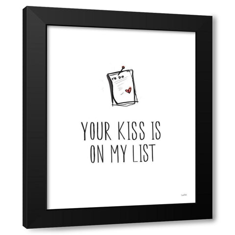 Valentines IX Black Modern Wood Framed Art Print with Double Matting by York, Leah