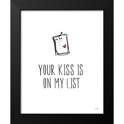 Valentines IX Black Modern Wood Framed Art Print by York, Leah