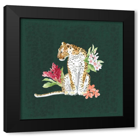 From the Jungle VII Dark Black Modern Wood Framed Art Print by Grove, Beth