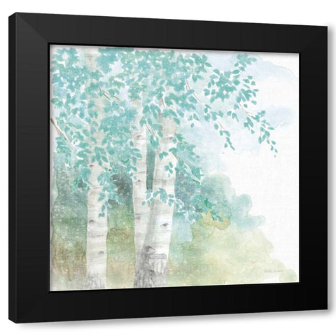 Natures Leaves II No Gold Black Modern Wood Framed Art Print by Grove, Beth