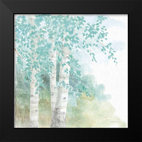 Natures Leaves II No Gold Black Modern Wood Framed Art Print by Grove, Beth