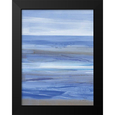 Summer Morning II Black Modern Wood Framed Art Print by Maye, Jo