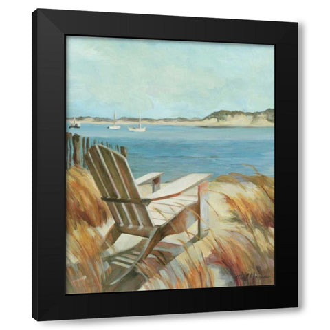 Sea Breeze Black Modern Wood Framed Art Print with Double Matting by Hageman, Marilyn