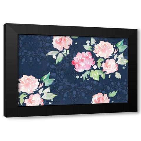 Moroccan Bouquet III Black Modern Wood Framed Art Print with Double Matting by June, Dina
