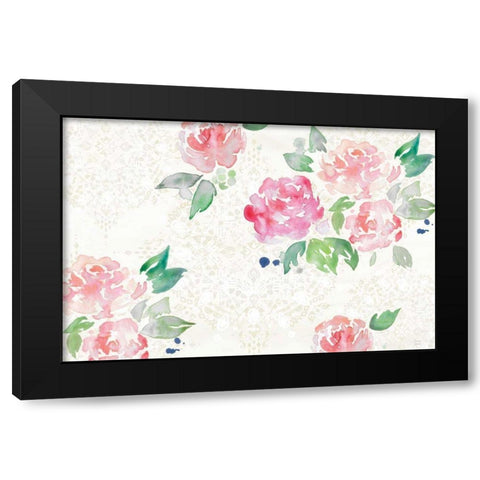 Moroccan Bouquet III Light Black Modern Wood Framed Art Print with Double Matting by June, Dina