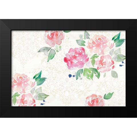 Moroccan Bouquet III Light Black Modern Wood Framed Art Print by June, Dina