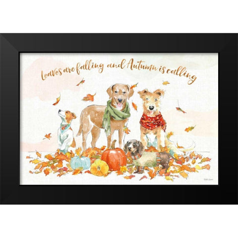 Harvest Dogs I Black Modern Wood Framed Art Print by Grove, Beth