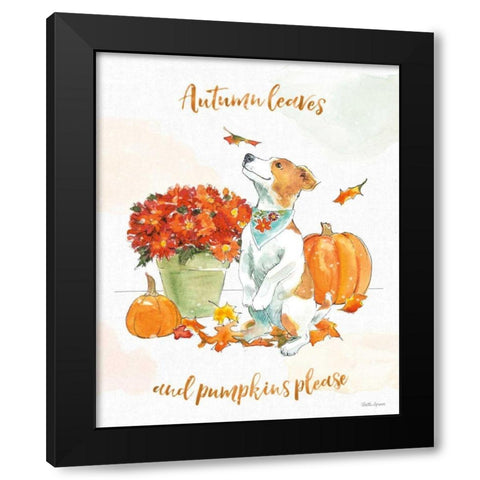 Harvest Dogs III Black Modern Wood Framed Art Print by Grove, Beth