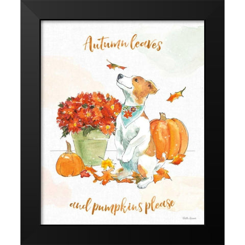 Harvest Dogs III Black Modern Wood Framed Art Print by Grove, Beth