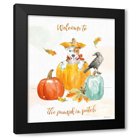 Harvest Dogs IV Black Modern Wood Framed Art Print with Double Matting by Grove, Beth