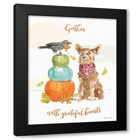 Harvest Dogs V Black Modern Wood Framed Art Print by Grove, Beth