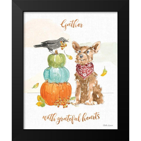 Harvest Dogs V Black Modern Wood Framed Art Print by Grove, Beth