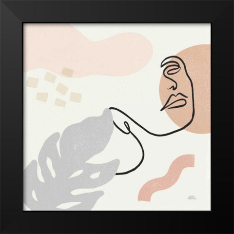 Through the Window II Black Modern Wood Framed Art Print by Marshall, Laura