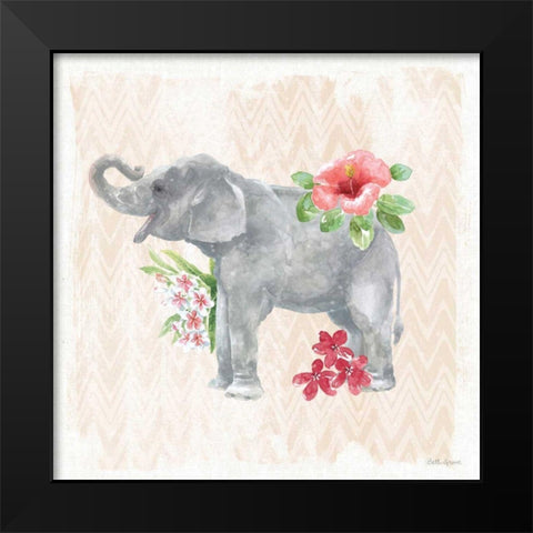 From the Jungle XII Black Modern Wood Framed Art Print by Grove, Beth