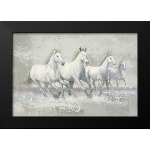 Running Wild Crop I Neutral Black Modern Wood Framed Art Print by Wiens, James