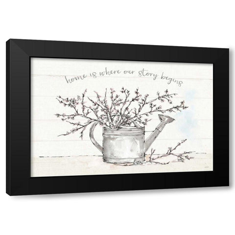 Country Love I Black Modern Wood Framed Art Print with Double Matting by Tavoletti, Anne
