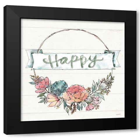 Country Love IV Black Modern Wood Framed Art Print by Tavoletti, Anne