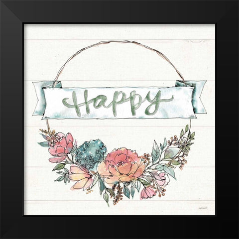 Country Love IV Black Modern Wood Framed Art Print by Tavoletti, Anne