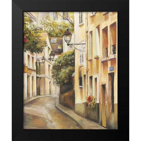 Montmartre II Black Modern Wood Framed Art Print by Hageman, Marilyn