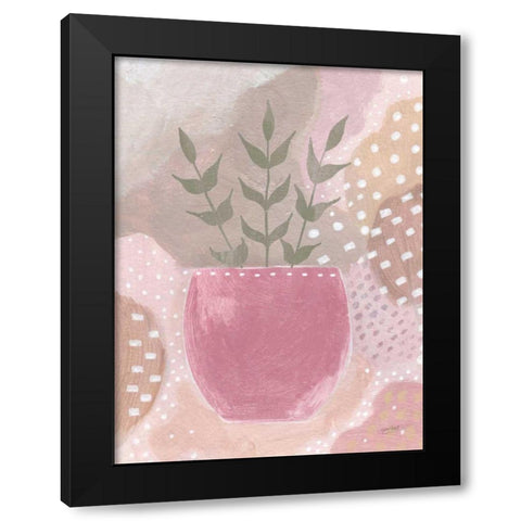 Sweet Love II Green Crop Black Modern Wood Framed Art Print by Mack, Lynn