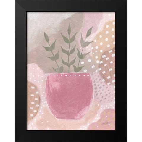 Sweet Love II Green Crop Black Modern Wood Framed Art Print by Mack, Lynn