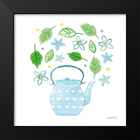 Organic Tea III Black Modern Wood Framed Art Print by Zaman, Farida