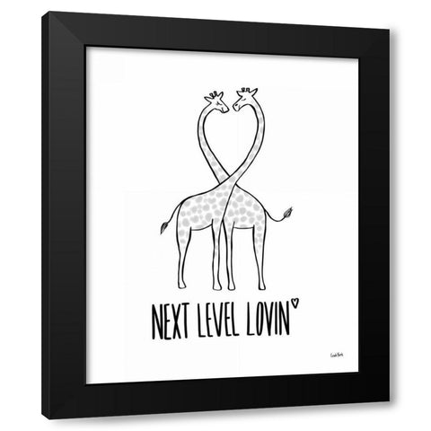 Animalistic I Black Modern Wood Framed Art Print with Double Matting by York, Leah