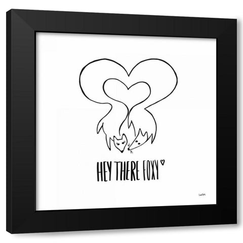 Animalistic V Black Modern Wood Framed Art Print by York, Leah