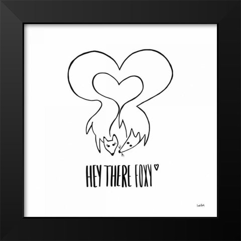 Animalistic V Black Modern Wood Framed Art Print by York, Leah