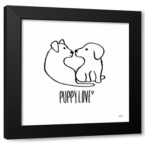 Animalistic VI Black Modern Wood Framed Art Print with Double Matting by York, Leah