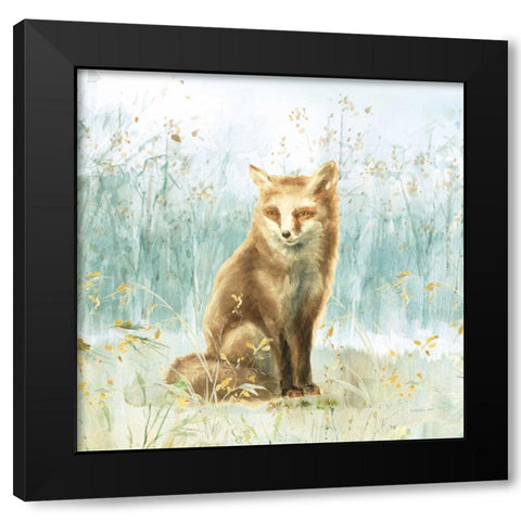 Meadows Edge IV Black Modern Wood Framed Art Print with Double Matting by Nai, Danhui