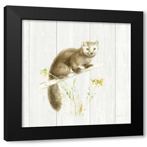 Meadows Edge V on Wood Black Modern Wood Framed Art Print by Nai, Danhui