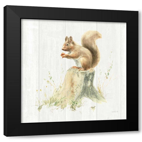 Meadows Edge VI on Wood Black Modern Wood Framed Art Print by Nai, Danhui