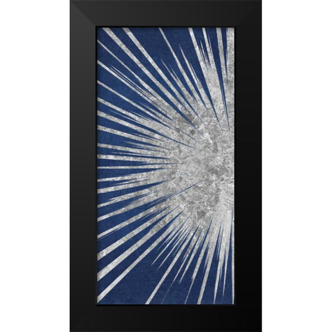 Sunburst II Black Modern Wood Framed Art Print by Wild Apple Portfolio