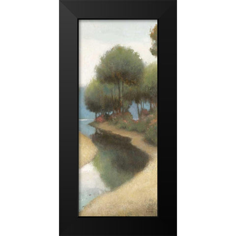 By the Waterways I Crop II Black Modern Wood Framed Art Print by Wiens, James