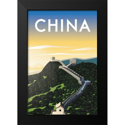 China Black Modern Wood Framed Art Print by Escalante, Omar