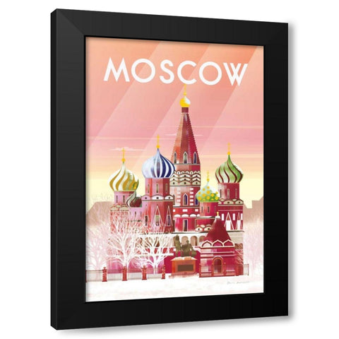 Moscow Black Modern Wood Framed Art Print by Escalante, Omar