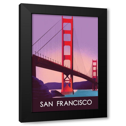 San Francisco I Black Modern Wood Framed Art Print by Escalante, Omar