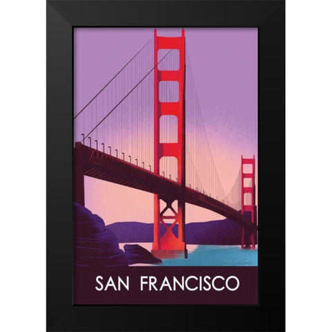 San Francisco I Black Modern Wood Framed Art Print by Escalante, Omar