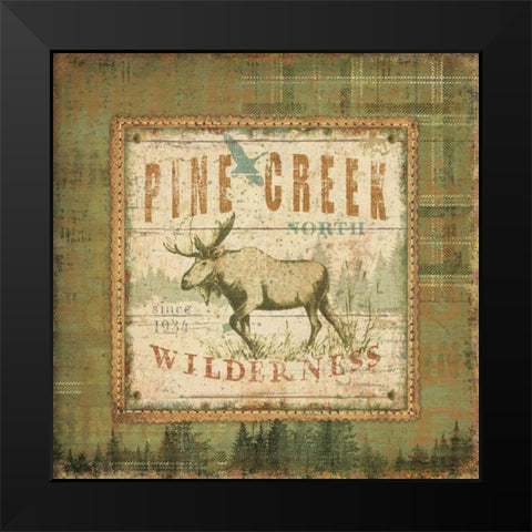 Outdoor Life II Black Modern Wood Framed Art Print by Pela