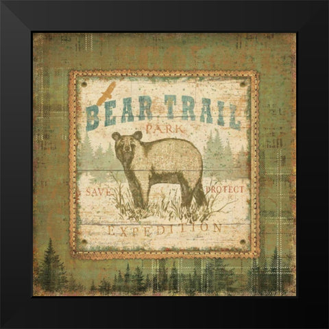 Outdoor Life III Black Modern Wood Framed Art Print by Pela