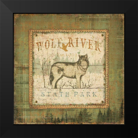 Outdoor Life IV Black Modern Wood Framed Art Print by Pela