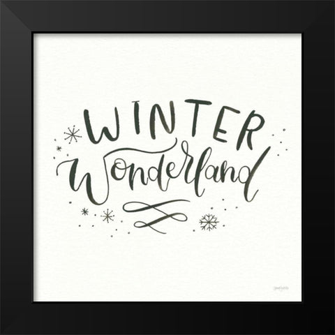 Winter Scene V Black Modern Wood Framed Art Print by Jackson, Jenaya