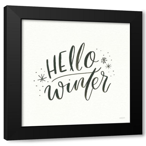 Winter Scene VII Black Modern Wood Framed Art Print by Jackson, Jenaya