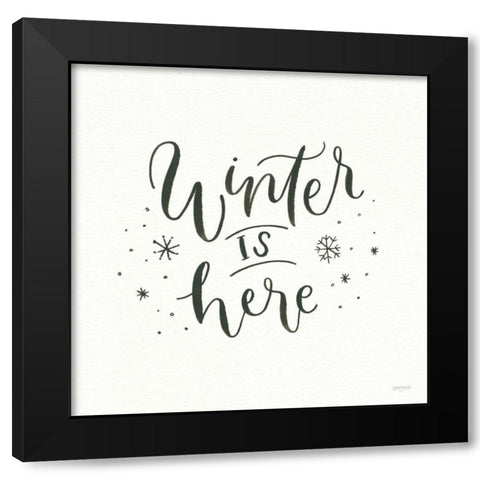 Winter Scene VIII Black Modern Wood Framed Art Print with Double Matting by Jackson, Jenaya