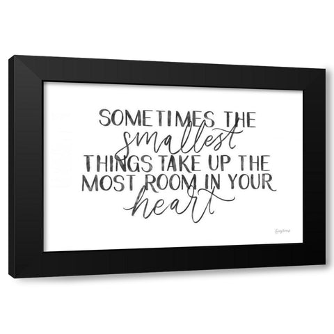 Little Child II BW Black Modern Wood Framed Art Print by Thorns, Becky