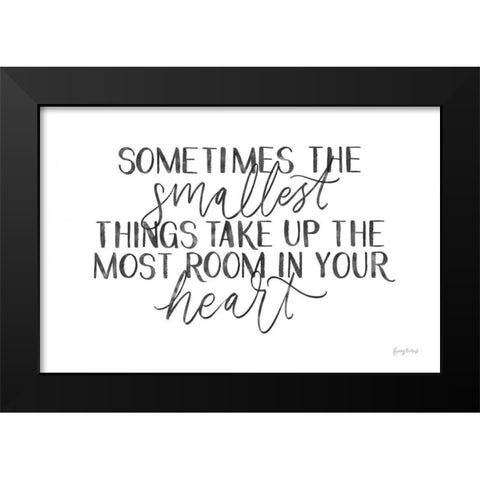 Little Child II BW Black Modern Wood Framed Art Print by Thorns, Becky