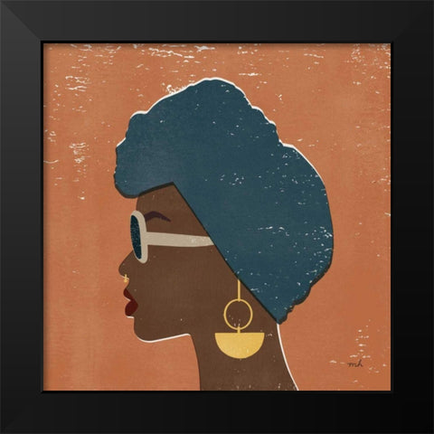 Kenya Couture II Black Modern Wood Framed Art Print by Hershey, Moira