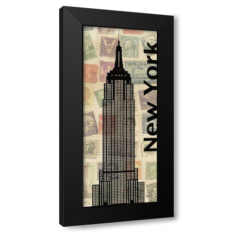 Via Mail III Black Modern Wood Framed Art Print with Double Matting by Charron, Veronique